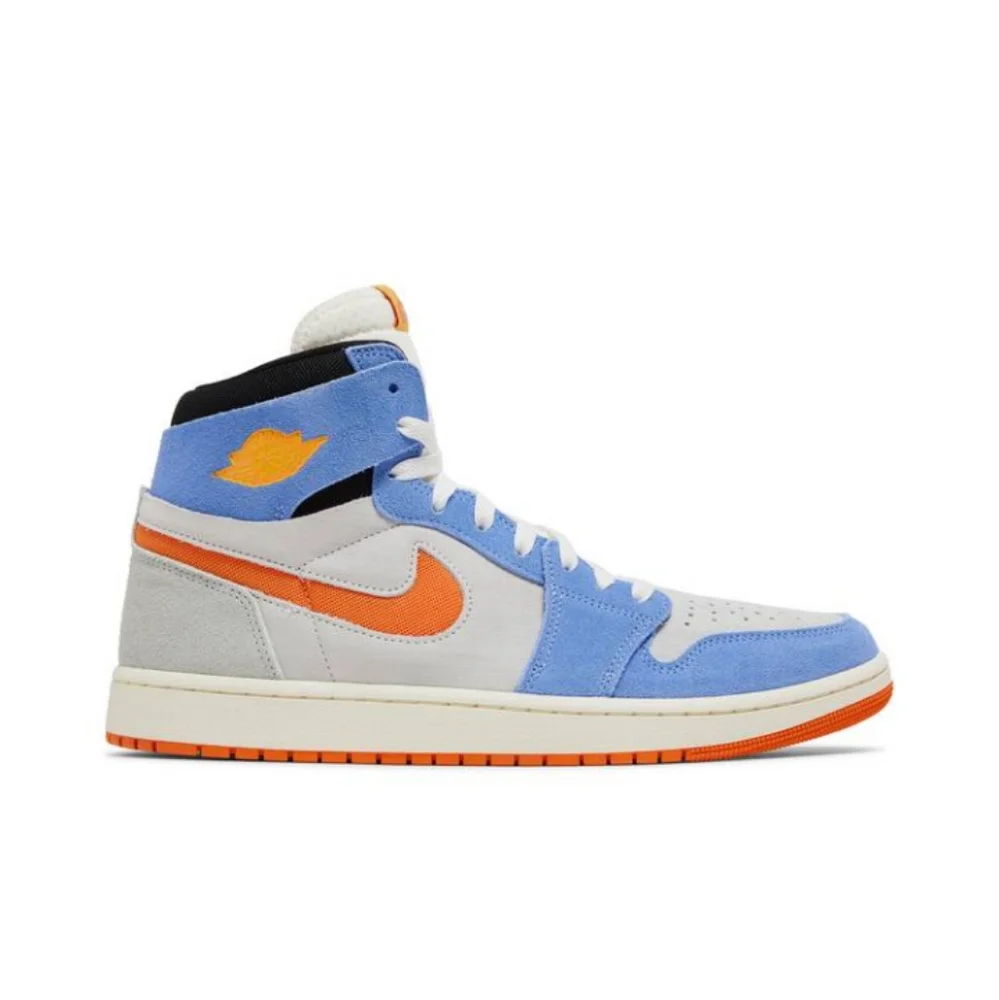 Nike Air Jordan 1 Zoom Air CMFT 2 Men’s Size 9.5 Shoes Royal/Orange DV1307-184
